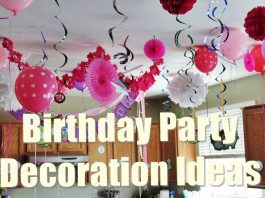 decorate a birthday party