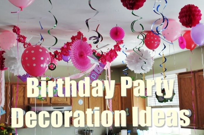 decorate a birthday party